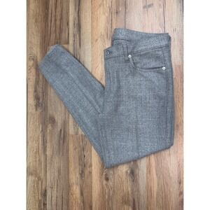 7 For All Mankind Wool Blend Gray Slim Straight Pants‎ Size 28